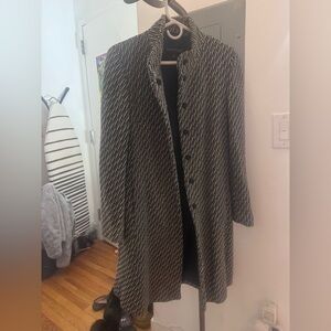 Kenneth Cole Novelty Classic Wool Walker Coat Size 10 Midi